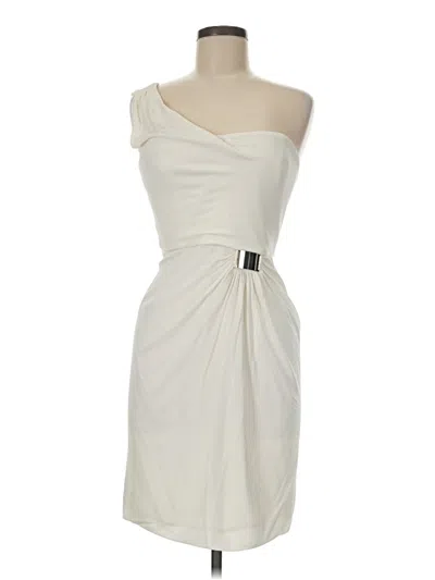 Pre-owned Bcbgmaxazria Cocktail Dress In Ivory