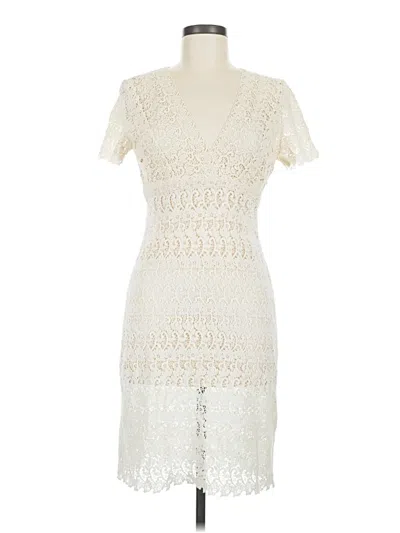 Pre-owned Bcbgmaxazria Cocktail Dress In Ivory