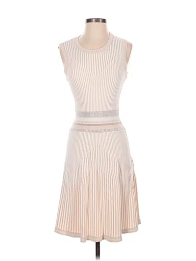 Pre-owned Bcbgmaxazria Cocktail Dress In Ivory