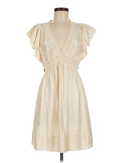 Pre-owned Bcbgmaxazria Cocktail Dress In Ivory