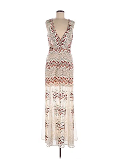 Pre-owned Bcbgmaxazria Cocktail Dress In Ivory