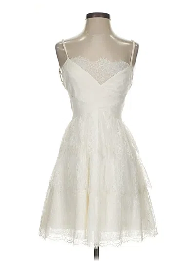 Pre-owned Bcbgmaxazria Cocktail Dress In Ivory