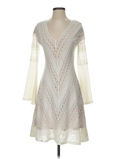 Pre-owned Bcbgmaxazria Cocktail Dress In Ivory