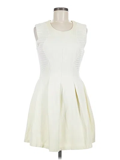 Pre-owned Bcbgmaxazria Cocktail Dress In Ivory