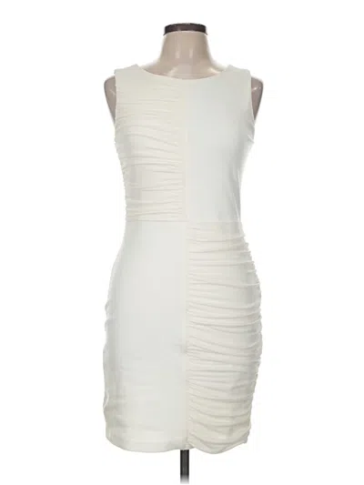 Pre-owned Bcbgmaxazria Cocktail Dress In Ivory