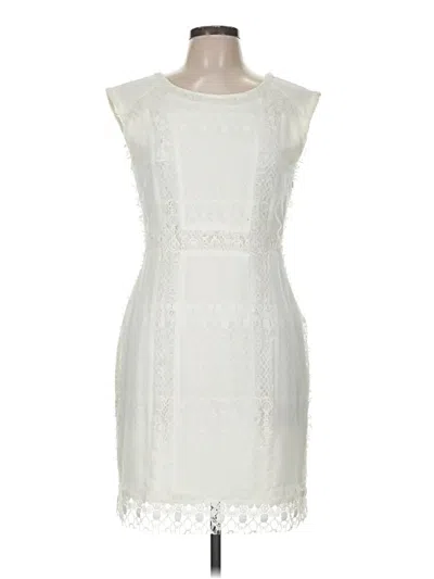 Pre-owned Bcbgmaxazria Cocktail Dress In Ivory