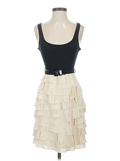 Pre-owned Bcbgmaxazria Cocktail Dress In Ivory