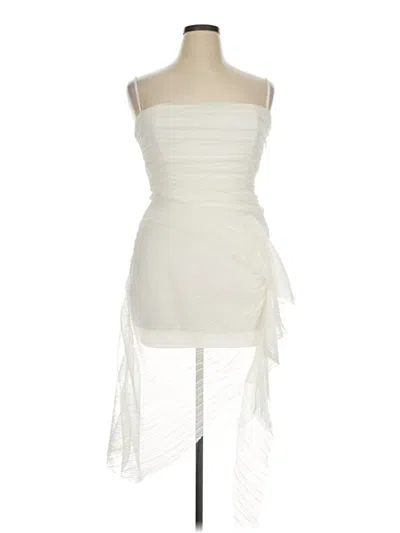 Pre-owned Bcbgmaxazria Cocktail Dress In Ivory