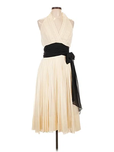 Pre-owned Bcbgmaxazria Cocktail Dress In Ivory
