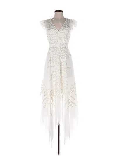 Pre-owned Bcbgmaxazria Cocktail Dress In Ivory