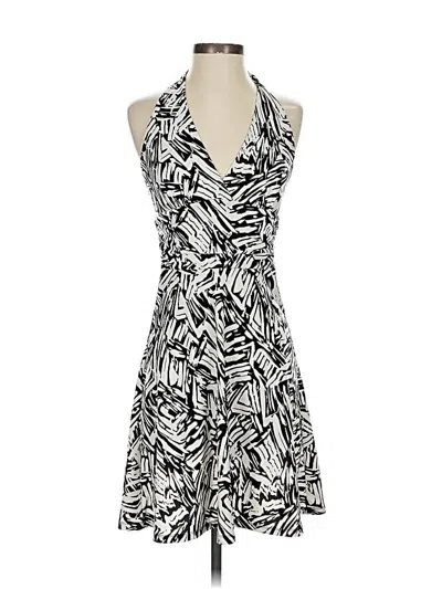 Pre-owned Bcbgmaxazria Cocktail Dress In Ivory