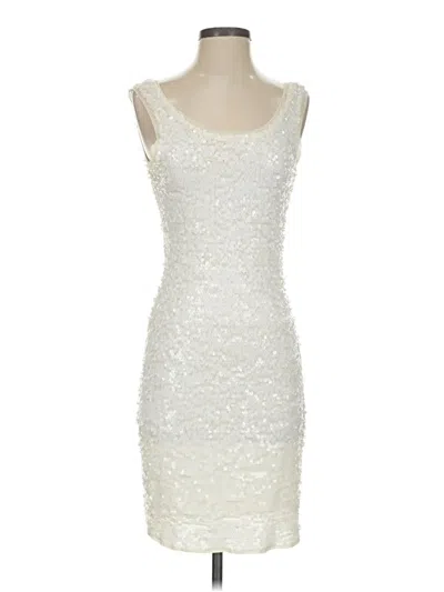 Pre-owned Bcbgmaxazria Cocktail Dress In Ivory