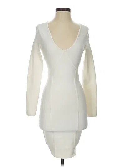 Pre-owned Bcbgmaxazria Cocktail Dress In Ivory