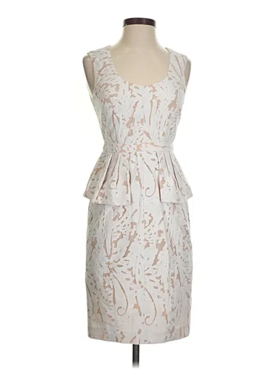 Pre-owned Bcbgmaxazria Cocktail Dress In Ivory