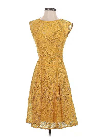 Pre-owned Bcbgmaxazria Cocktail Dress In Orange