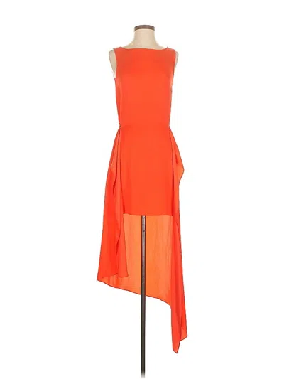 Pre-owned Bcbgmaxazria Cocktail Dress In Orange