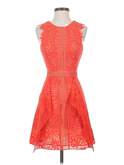 Pre-owned Bcbgmaxazria Cocktail Dress In Orange