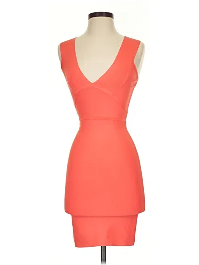 Pre-owned Bcbgmaxazria Cocktail Dress In Orange
