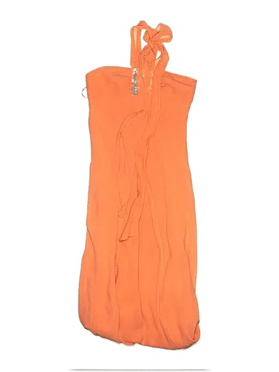 Pre-owned Bcbgmaxazria Cocktail Dress In Orange