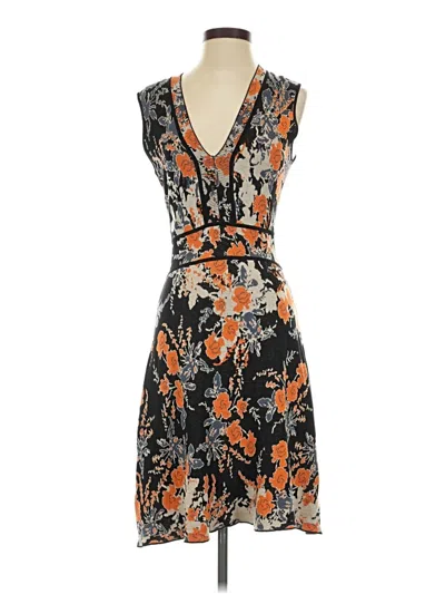 Pre-owned Bcbgmaxazria Cocktail Dress In Orange