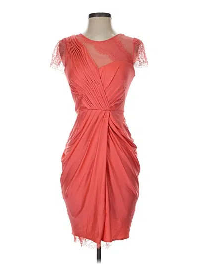 Pre-owned Bcbgmaxazria Cocktail Dress In Orange