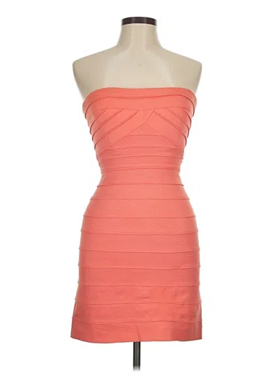 Pre-owned Bcbgmaxazria Cocktail Dress In Orange