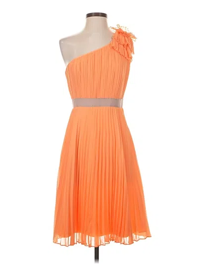 Pre-owned Bcbgmaxazria Cocktail Dress In Orange