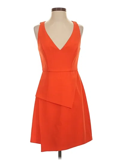 Pre-owned Bcbgmaxazria Cocktail Dress In Orange