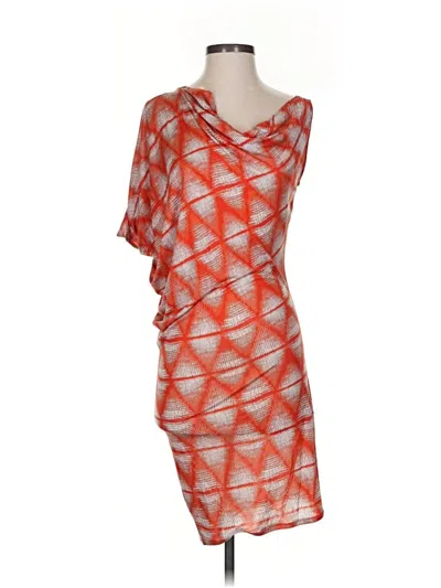 Pre-owned Bcbgmaxazria Cocktail Dress In Orange