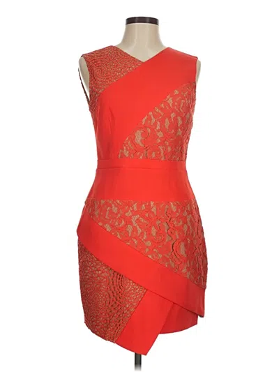 Pre-owned Bcbgmaxazria Cocktail Dress In Orange