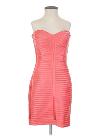 Pre-owned Bcbgmaxazria Cocktail Dress In Pink