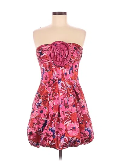 Pre-owned Bcbgmaxazria Cocktail Dress In Pink