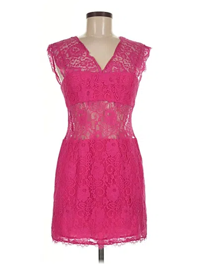 Pre-owned Bcbgmaxazria Cocktail Dress In Pink