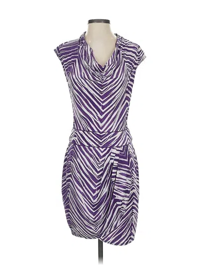 Pre-owned Bcbgmaxazria Cocktail Dress In Purple