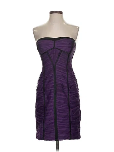 Pre-owned Bcbgmaxazria Cocktail Dress In Purple