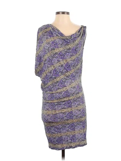 Pre-owned Bcbgmaxazria Cocktail Dress In Purple