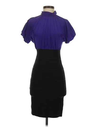 Pre-owned Bcbgmaxazria Cocktail Dress In Purple