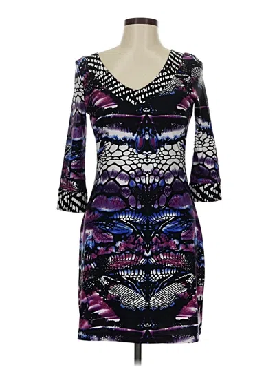 Pre-owned Bcbgmaxazria Cocktail Dress In Purple
