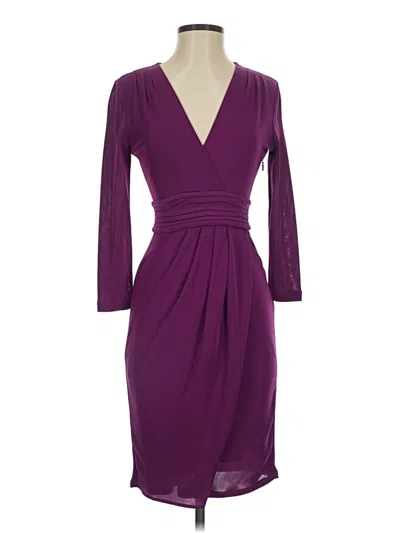 Pre-owned Bcbgmaxazria Cocktail Dress In Purple