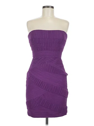Pre-owned Bcbgmaxazria Cocktail Dress In Purple