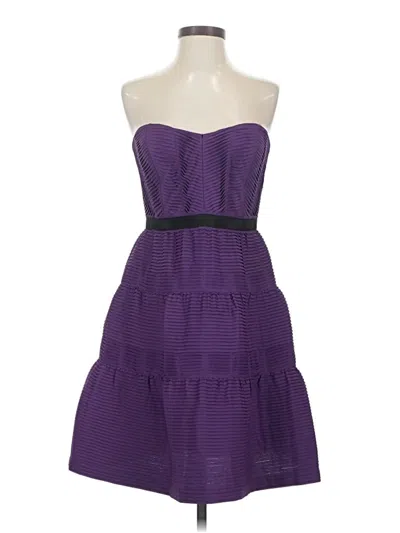 Pre-owned Bcbgmaxazria Cocktail Dress In Purple