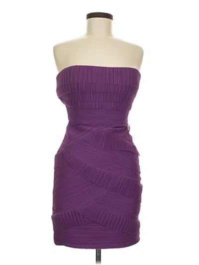 Pre-owned Bcbgmaxazria Cocktail Dress In Purple