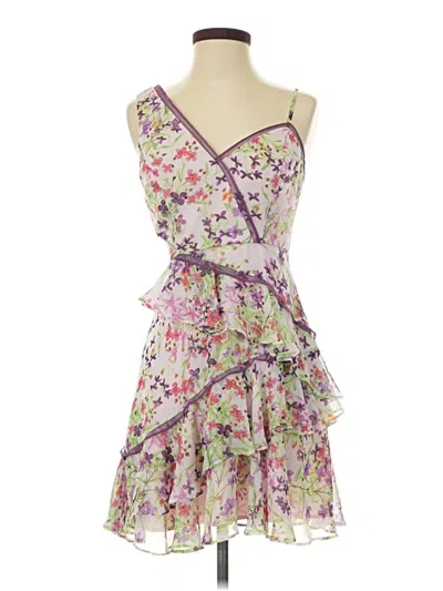 Pre-owned Bcbgmaxazria Cocktail Dress In Purple