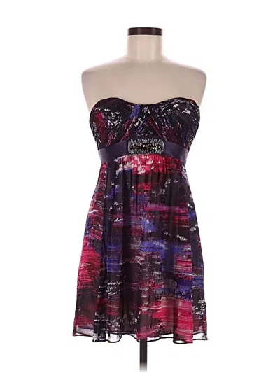 Pre-owned Bcbgmaxazria Cocktail Dress In Purple