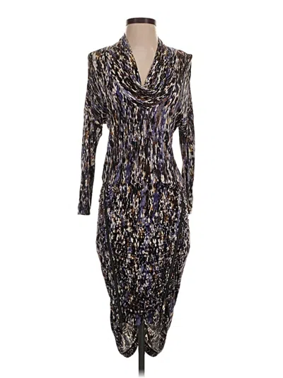 Pre-owned Bcbgmaxazria Cocktail Dress In Purple