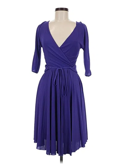 Pre-owned Bcbgmaxazria Cocktail Dress In Purple