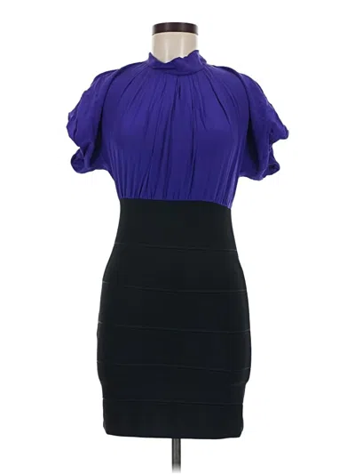 Pre-owned Bcbgmaxazria Cocktail Dress In Purple