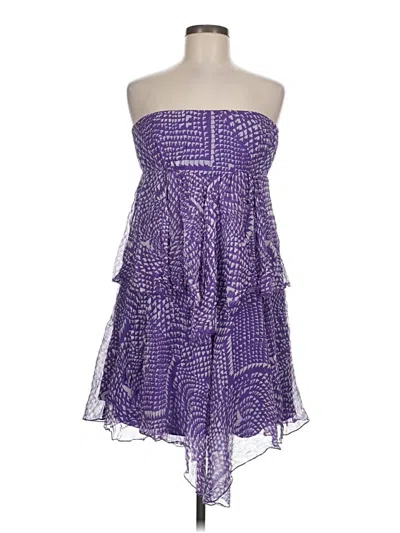 Pre-owned Bcbgmaxazria Cocktail Dress In Purple