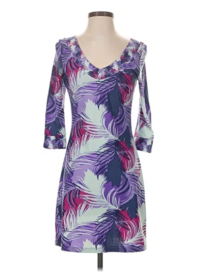 Pre-owned Bcbgmaxazria Cocktail Dress In Purple