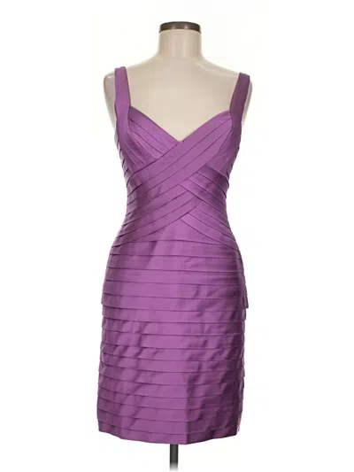 Pre-owned Bcbgmaxazria Cocktail Dress In Purple